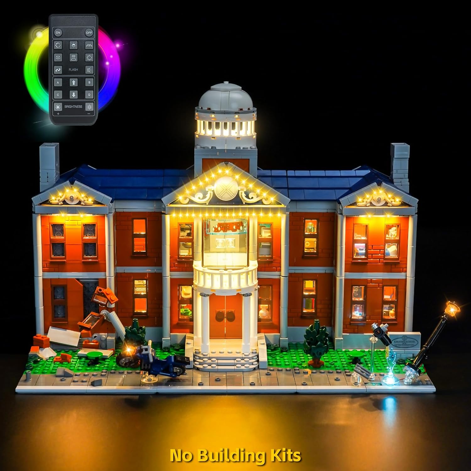 BrickBling LED Light Compatible with Lego X-Men: The X-Mansion 76294 (No Model) (RC Version Light)