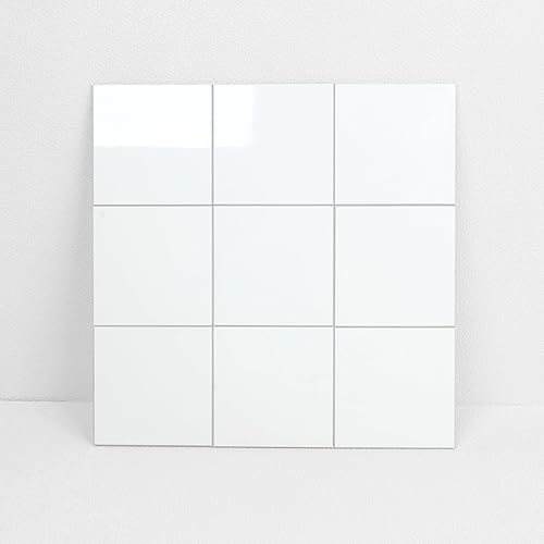Protector contra salpicaduras de mármol blanco para despegar y pegar para cocina, autoadhesivo de PVC en azulejos de pared con tira de metal (11.5 x Protector contra salpicaduras de mármol blanco para despegar y pegar para cocina, autoadhesivo de PVC en azulejos de pared con tira de metal (11.5 x