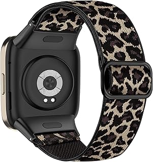 سوار رياضي من دلـع موبايلك متوافق مع ساعة شاومي ريدمي 3 مصنوع من النايلون المرن للجنسين قابل للتعديل