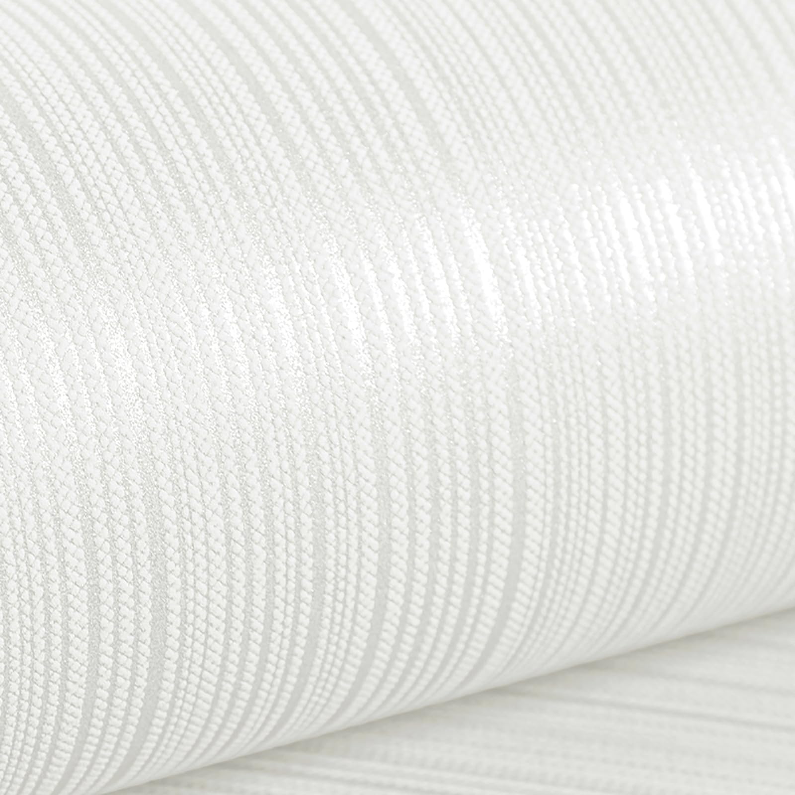 Mix Plain Stripe Textured Thick Wallpaper 3D Embossed Modern Minimalist Wallpaper Roll Striped Flocking Wallcoverings Vertical Stripes Wallpapers for Bedroom Living Room Lounge Hall Slightly White
