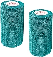 Vista 11 de Cinta adhesiva para veterinarios (negro) (paquete de 2) (4 pulgadas x 15 pies), autoadhesiva, adherente, cohesiva, flexible, autoadhesiva, rollo