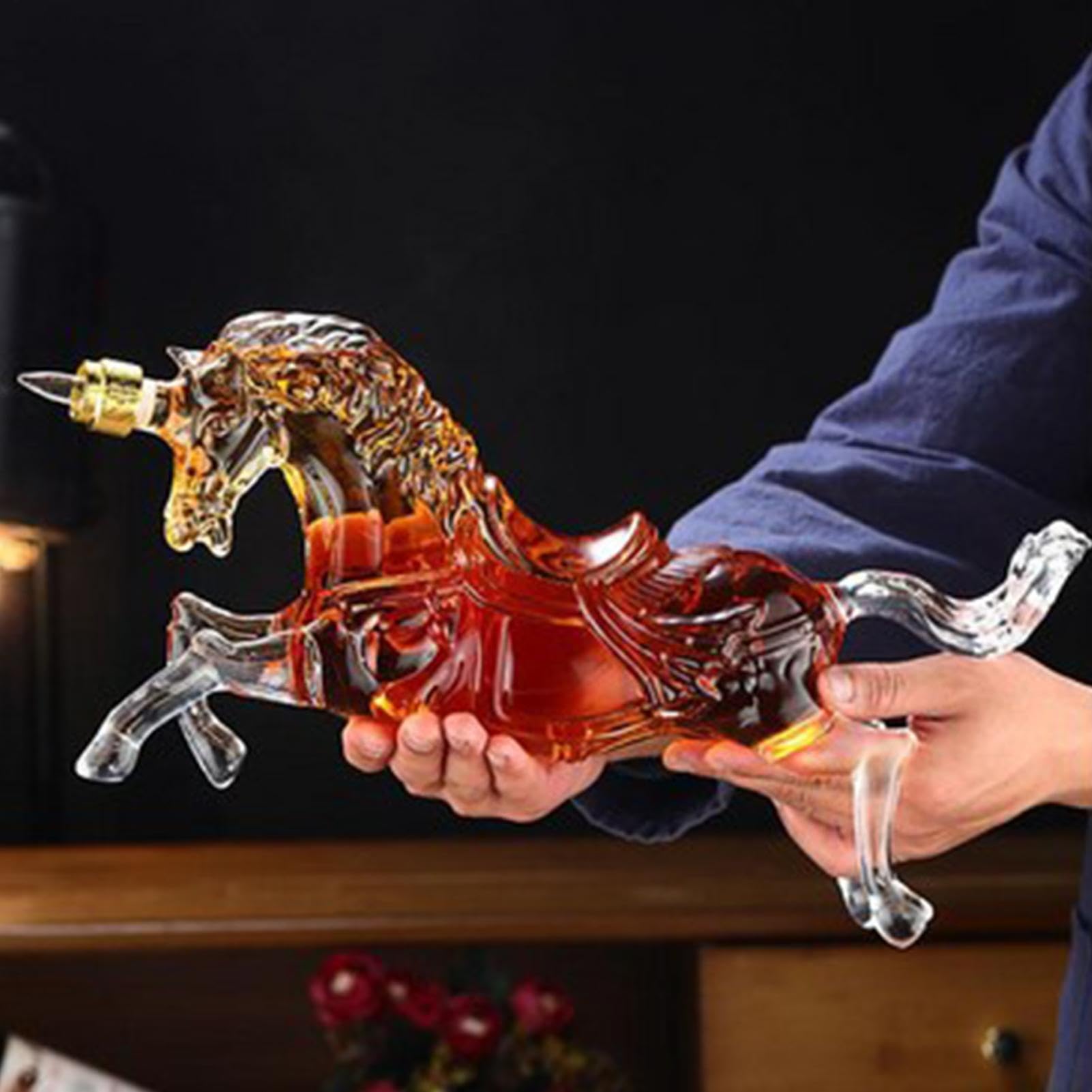 Jarras Decantadoras Para Alcohol Botella Con Forma De Caballo, Vacía, Para | Botella Licorera En , Celebraciones, Bares, Restaurantes, El Hogar, La Cocina Y El Comedor