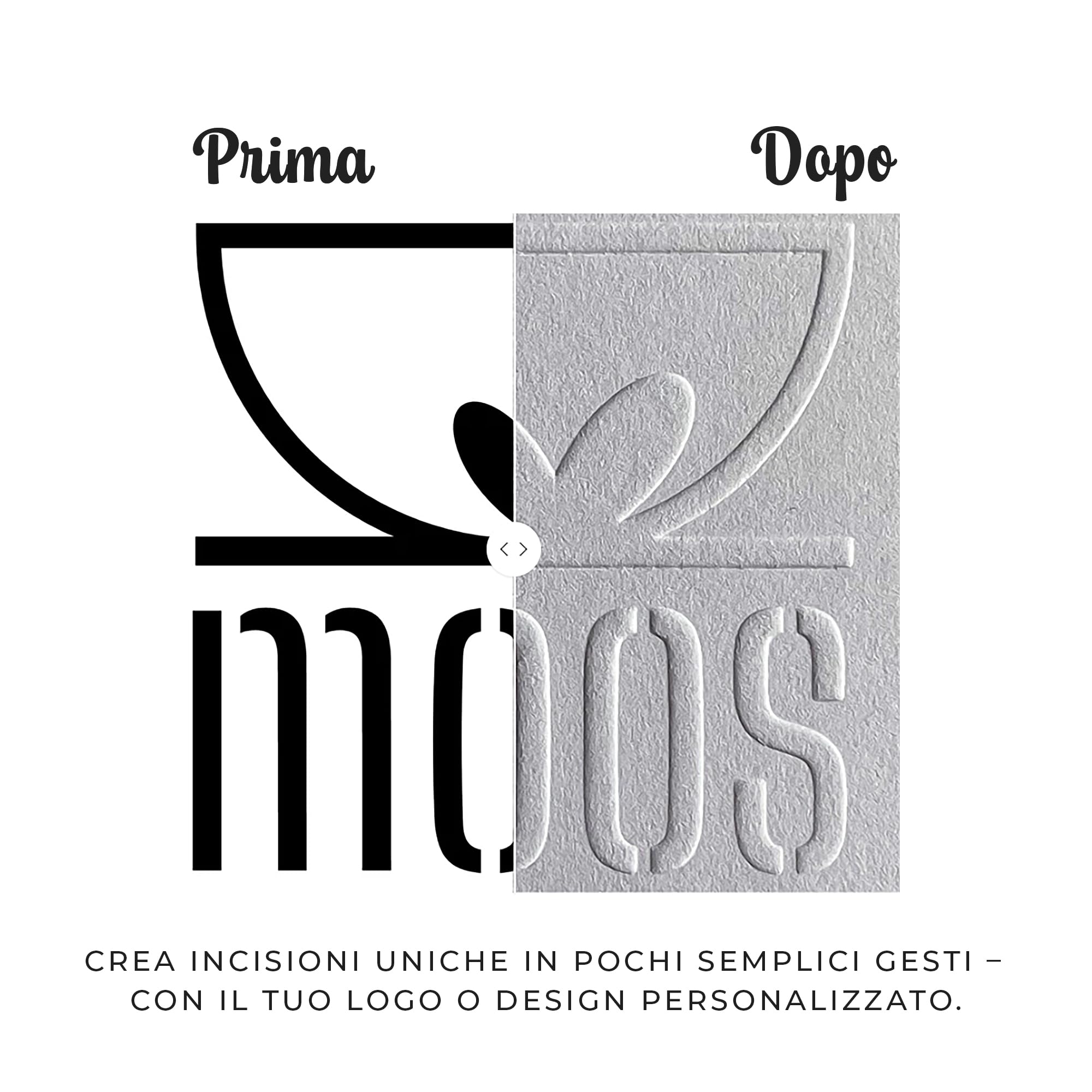 Timbri a rilievo individuali con design personalizzato - Pinze a rilievo personalizzate per carta, perfette per regali e marketing aziendale - Disponibili in esclusiva
