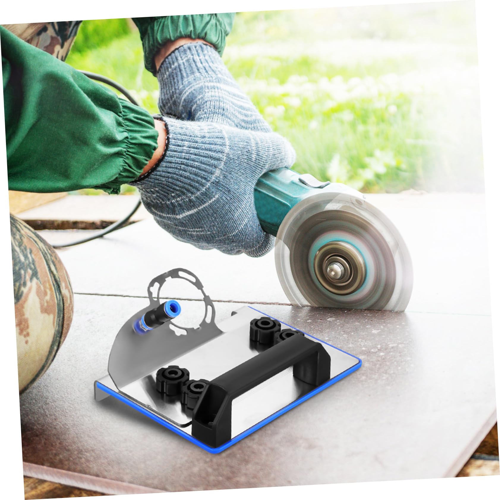 NULYLU Angle Grinder Chamfering Stand 100 Type Tile Chamfering Guide Precision Cutting