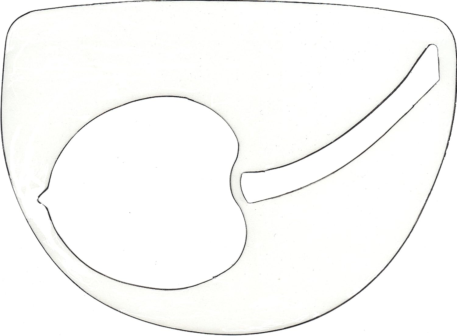 Kirschbaum Heavy duty plastic stencil for Tennis Racket String, Frosted