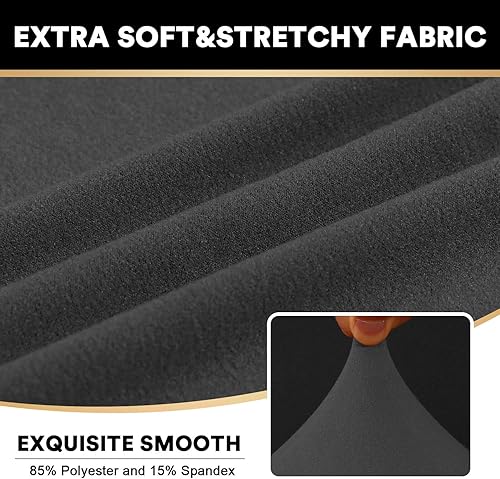 Miniatura 4 de PrinceDeco - Funda elástica y suave de 4 piezas para sofá, lavable, 3 fundas para cojines separados, protector elástico para niños y mascotas, funda