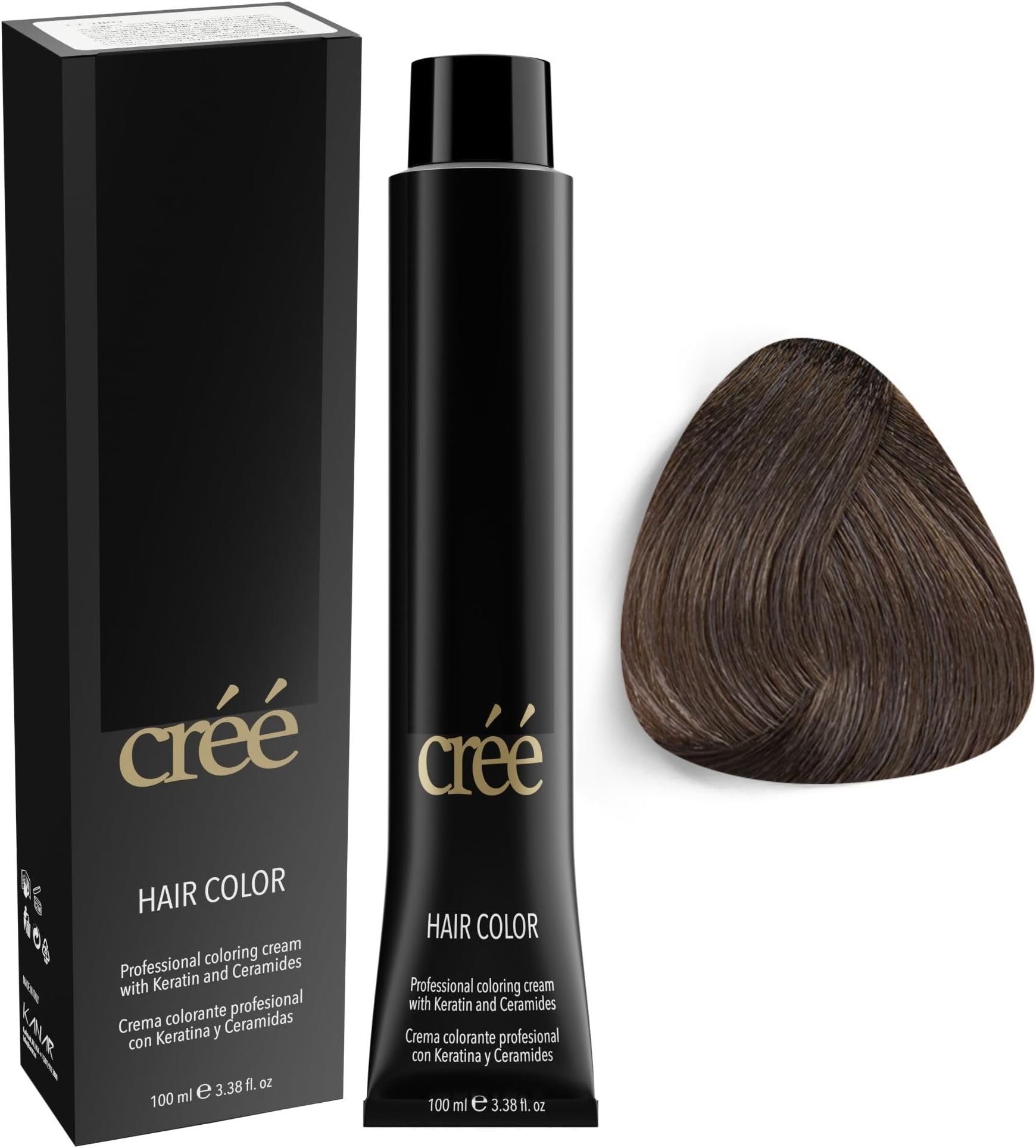 Cree Professional 6.11 - Intense Ash Dark Blond Permanent Hair Color - Long Lasting, Rich Vibrant - Gray Coverage 100ml - 3.4 fl.oz.