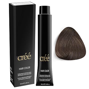Cree Professional 6.11 - لون الشعر الدائم الأشقر الداكن الشقراء - طويل الأمد ، غني بالحيق - تغطية رمادية 100 مل - 3.4 أونصة سائلة.