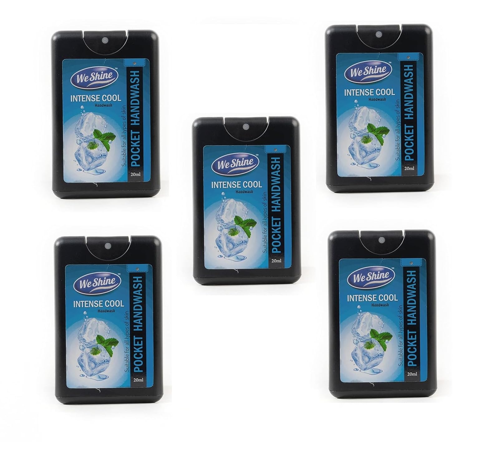We Shine Pocket Hand Soap Spray | Hands Cleanser With Herbal Blend Portable Convenient | Use with Water | Pocket Handwash (Pack Of 5)-image-40