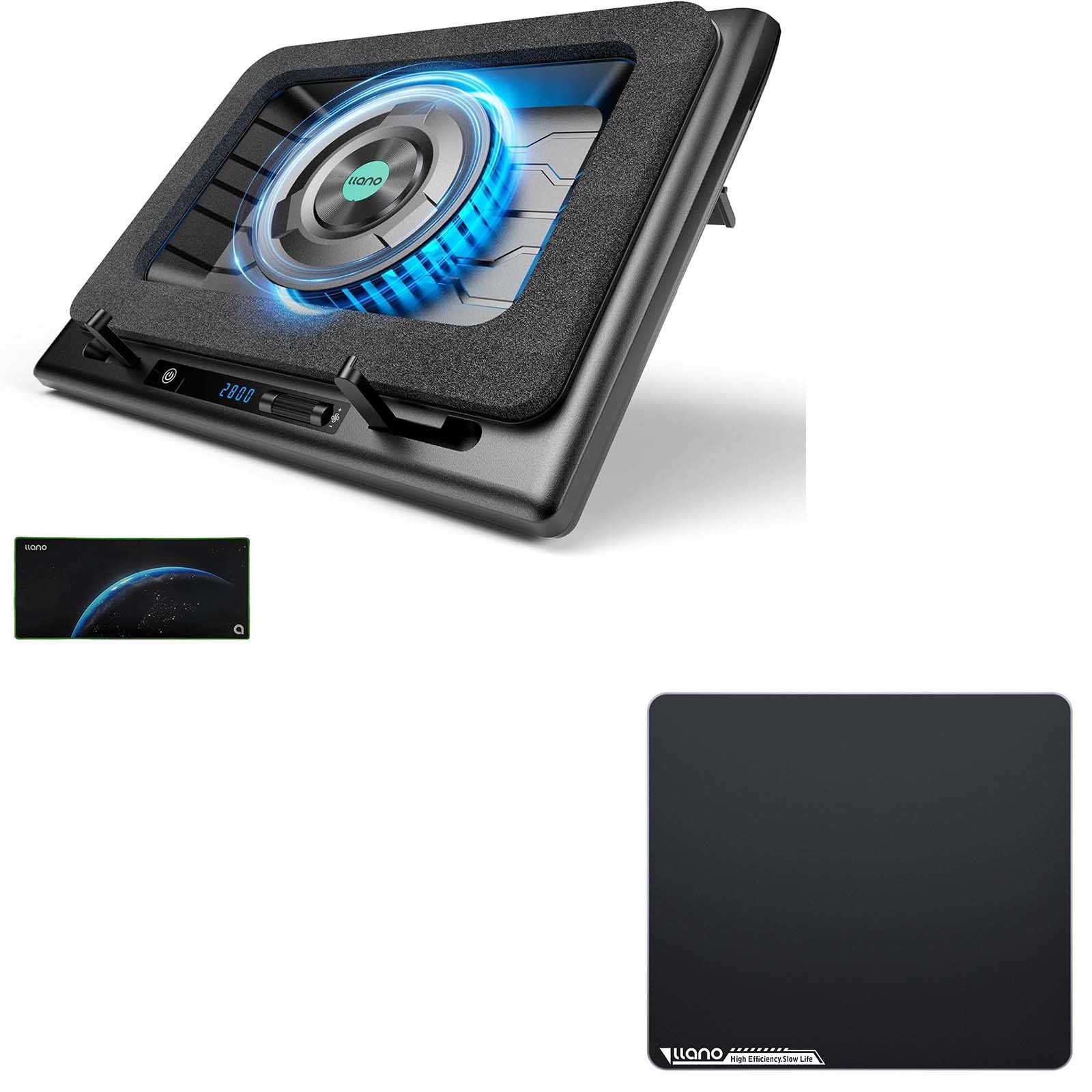 Amazon.com: llano Laptop Cooler Bundle with Glass Mousepad Large