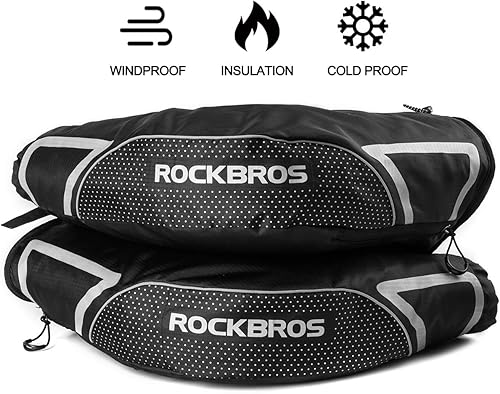 Miniatura 7 de ROCKBROS Manoplas de manillar de bicicleta Invierno clima frío extremo montaña viajero MTB Fat Bike Bar Covers Ciclista Pogies Mitten