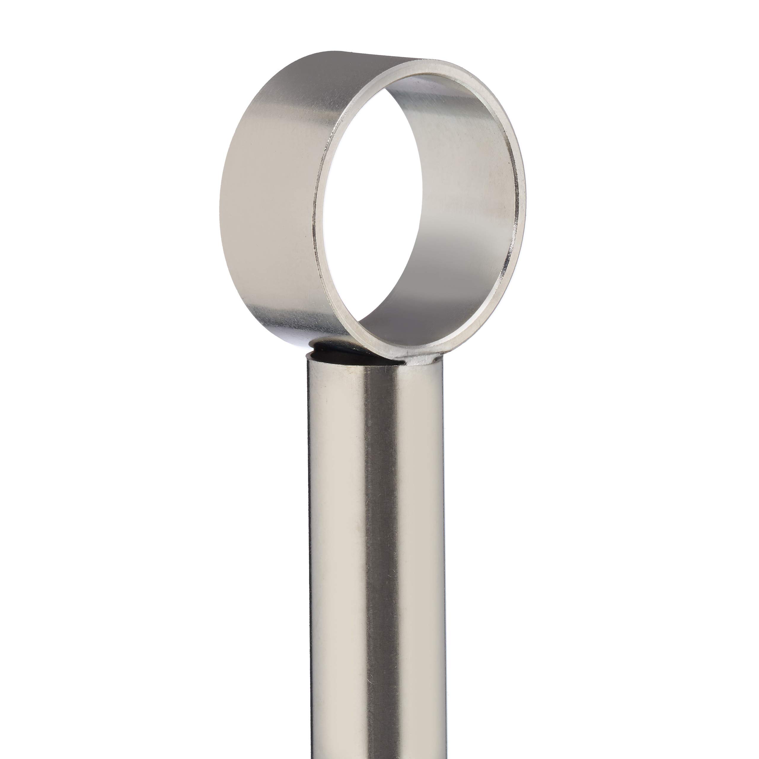 Relaxdays 8X Alzata a 3 Piani, Cucina, per Frutta, Biscotti & Cupcake, da Tavola, Vetro, Acciaio Inox, Argento/Trasparente