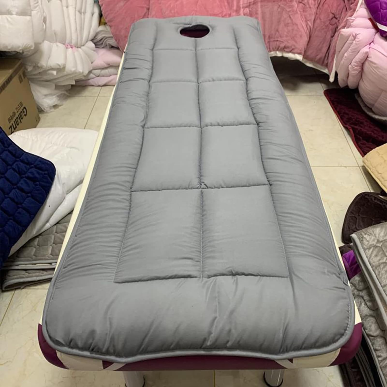 Surmatelas de lit pliable haut de gamme en coton respirant pour soin et massage