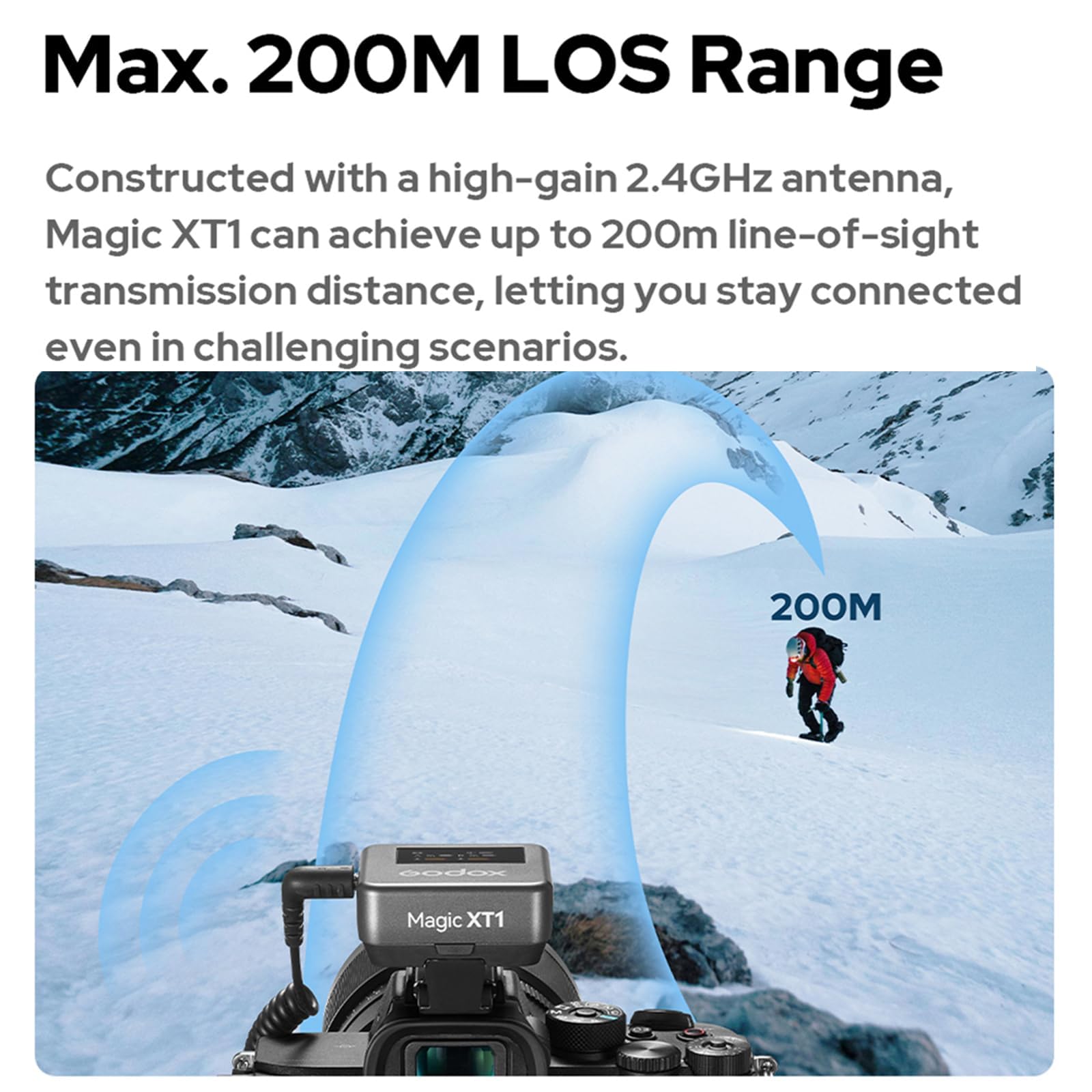 Godox Magic XT1 Micrófono Lavalier Inalámbrico - Alimentación Y Memoria Integrada, Pantalla Táctil OLED, Audio De 48 Khz/24 bits, Micrófono Inalámbrico 2.4g para Cámaras Smartphone Pc Tiktok Youtube