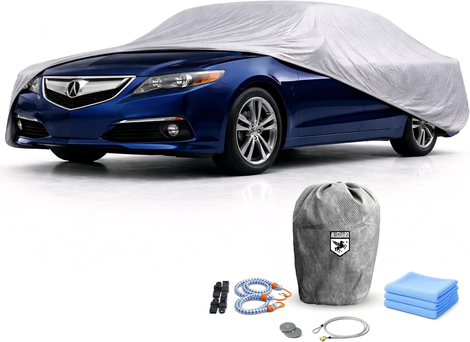Car Covers Weatherproof Max Car Cover & Warranty Compatible with Acura 2015-2019 TLX – Outdoor Cover Theft Cable Lock Car Accessories Better Than Waterproof