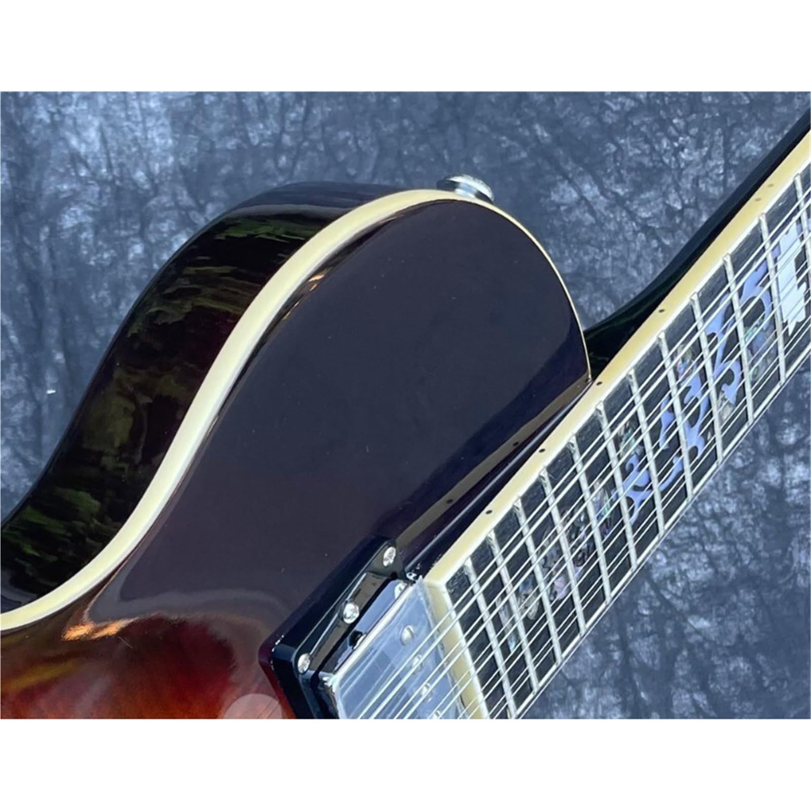 Chitarra Elettrica Pickup Humbucker A Corpo Semi Cavo Per Chitarra Elettrica A 12 Corde Hardware Cromato