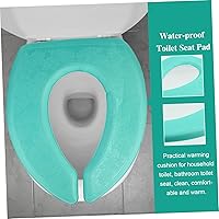 Vista 4 de Artibetter 3 piezas Cubierta de inodoro acolchada para asiento de inodoro, almohadillas de asiento de inodoro, pegatinas decorativas, calcomanías