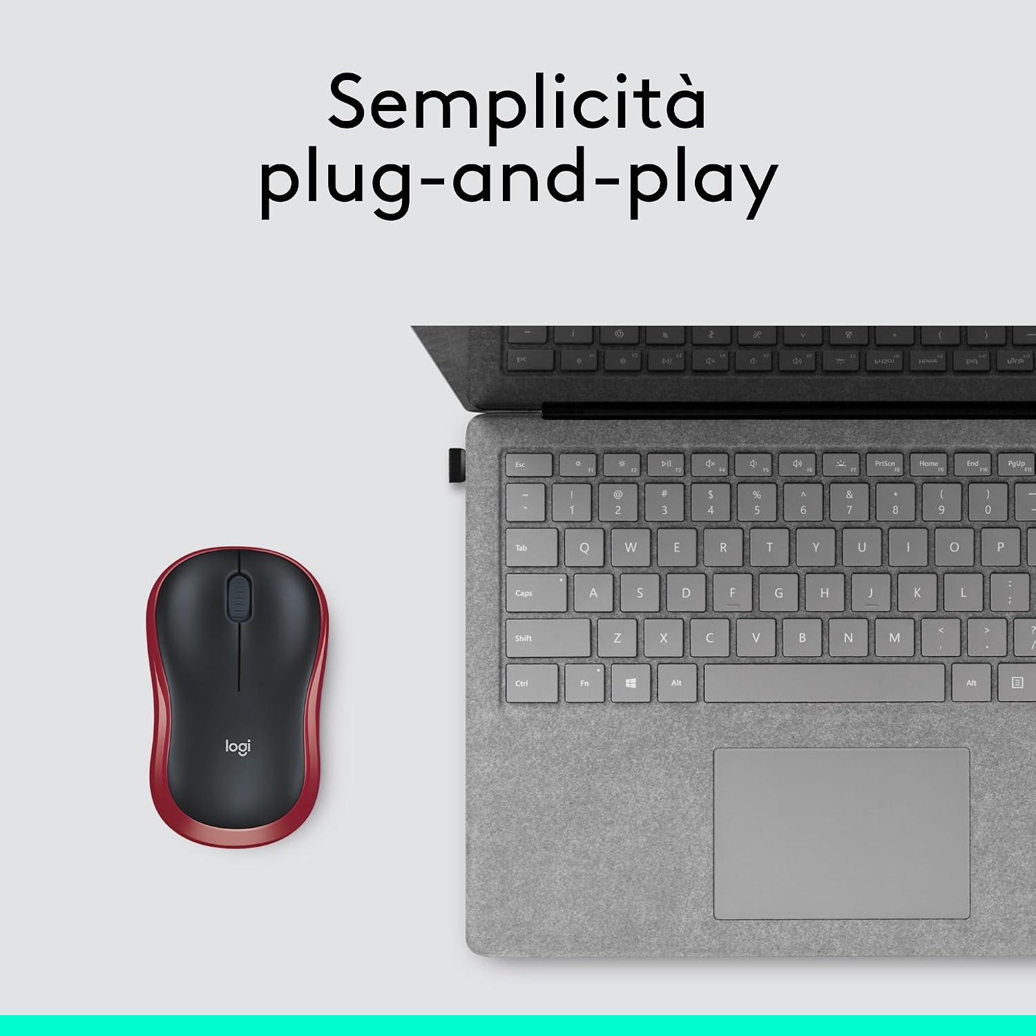 M185 Mouse Wireless - Tastiera gaming - Immagine 7