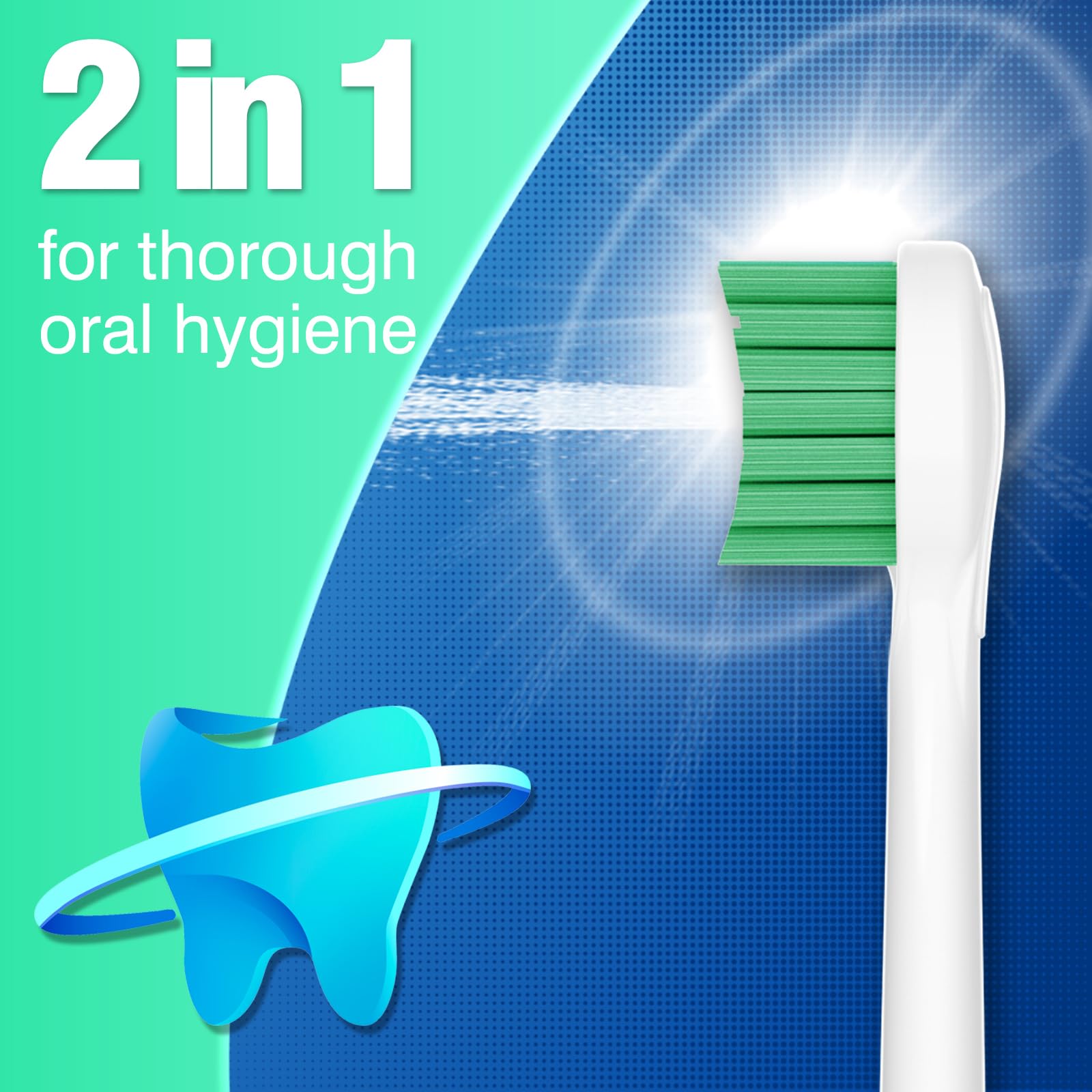 Toothbrush Jet Tip for Binefia Cordless Water Flosser (HF-2) - Image 2