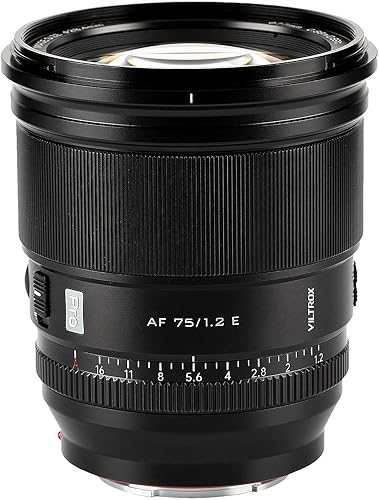Miniatura 6 de VILTROX 2.953 in f/1.2 F1.2 Pro E-Mount Ultra Gran Angular Autofoco APS-C Prime Lente para Sony E-Mount Cámara A6600 A6500 A6300 A6000 A6400 A6100