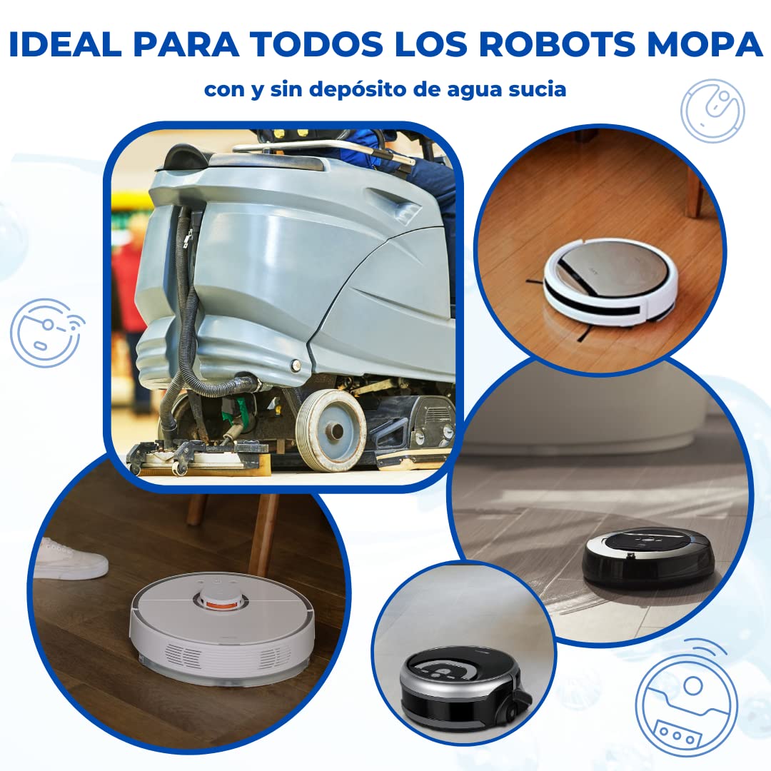 Pandacleaner - Limpiador para robot limpiador, limpiador de suelos concentrado, 3000 ml (3 x 1 l)