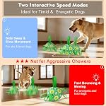 Interactive Dog Toys Dog Soccer Ball to Keep Them Busy,Durable Automatic Moving Jumping Dog Balls with Straps for Small/Medium/Large Dogs, USB Rechargeable,Not for Aggressive Chewers (Green)