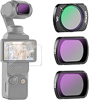 Vista 21 de NEEWER HD CPL ND16 ND64 ND256 Kit de Filtros Compatible con DJI OSMO Pocket 3 Creator Combo Accesorios Cámara de Acción Magnética Filtro de Densidad