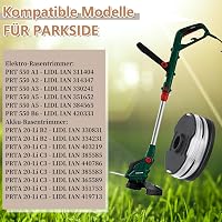 Yweller 6 db pótdob szett Parkside LIDL fűszegélynyíróhoz, PRT 550 A1-A5, B6 és PRTA 20-Li B2, C3 modellekhez, 1,6 mm-es damillal 3