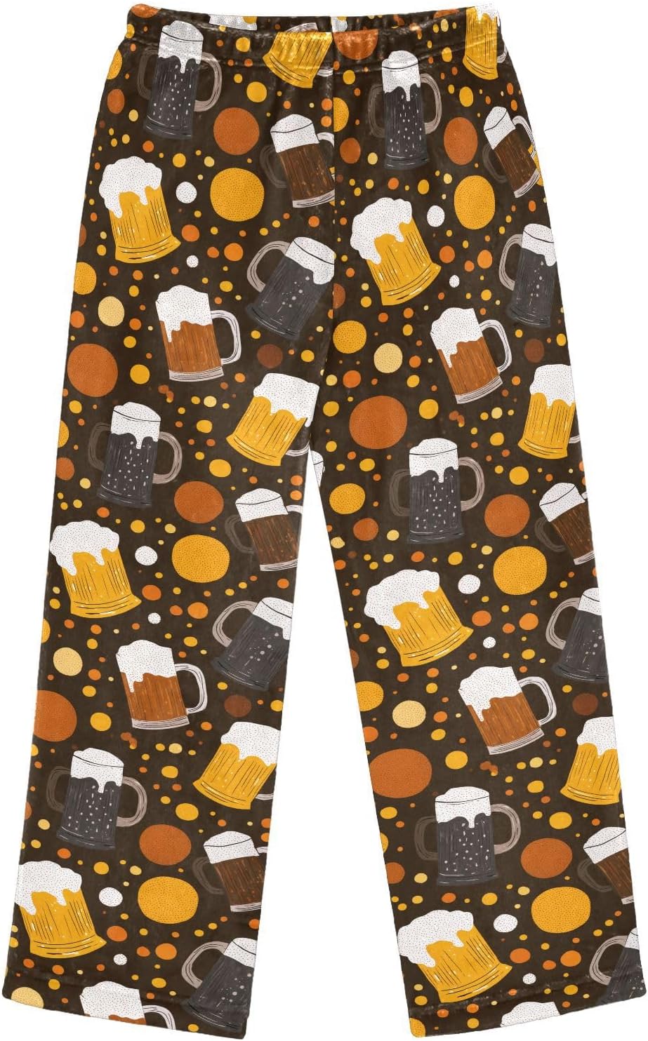 Beers Mugs Dot Boys Pants for Kids Fleece Bottoms Long Jogger Pants Trousers with Pockets Size 6-14Y