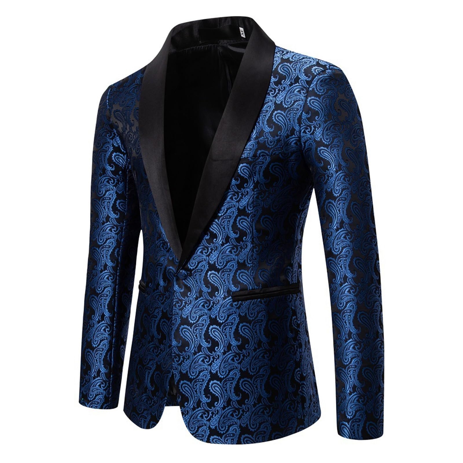 Giacca Uomo Stampata Casual, Blazer Elegante con Chiusura a Bottoni e Fantasia Moderna, Abito Sartoriale Creativo dal Design Originale, Perfetto per Festa, Cerimonia e Business