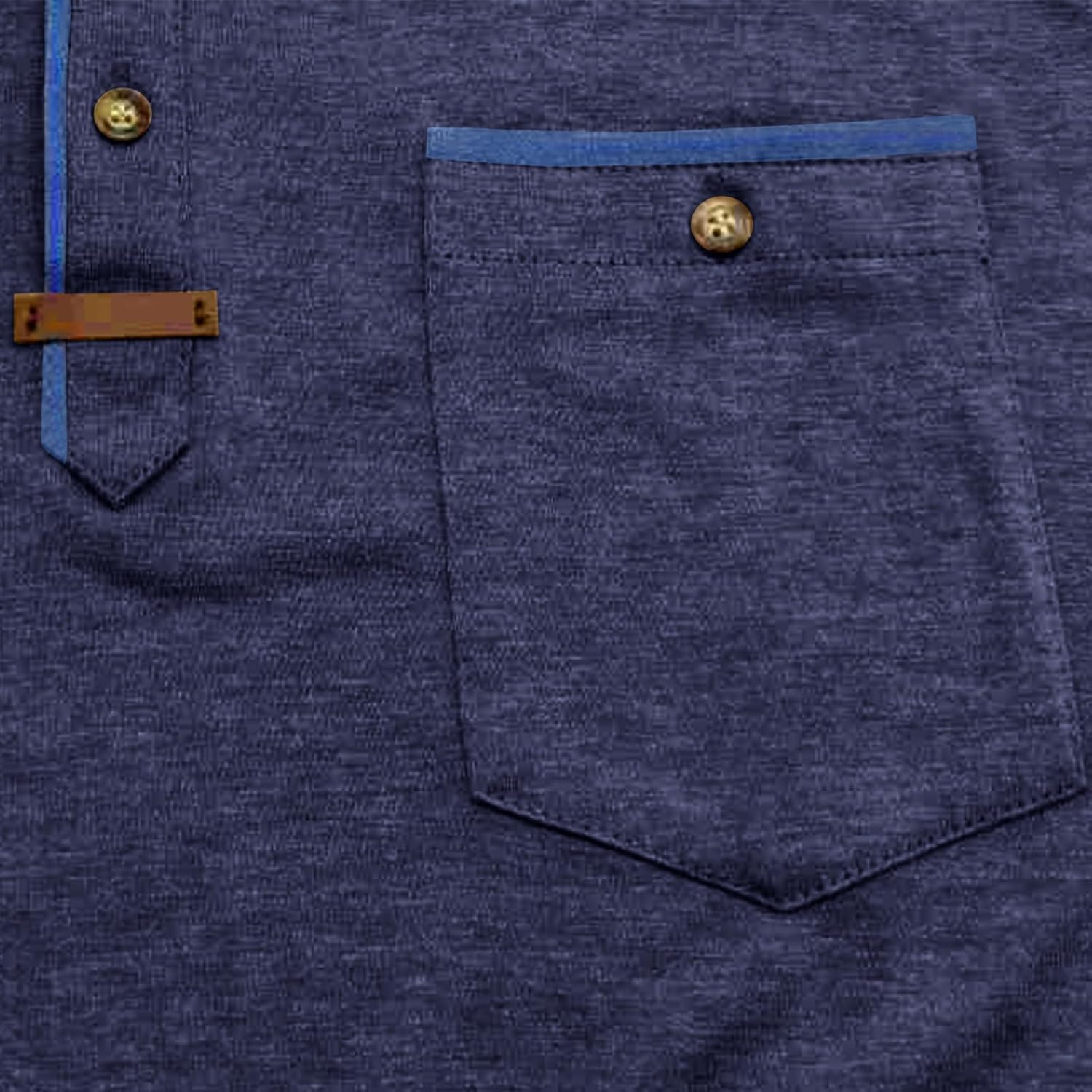 SEGANUP Men's Casual Collared Polo Shirts Cotton Short Sleeve Golf Shirts Fashion Basic Shirts with Pocket - Image 3