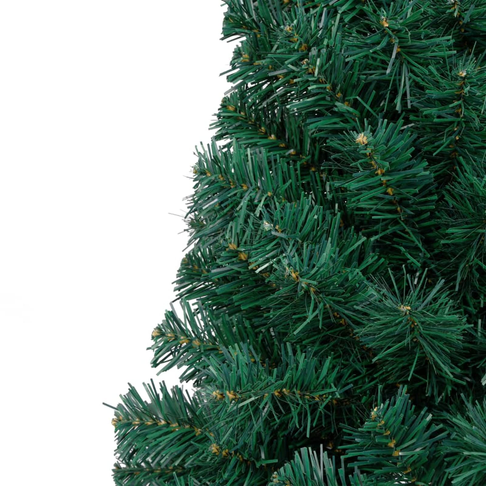 Albero di Natale Artificiale metà con Supporto Verde 180 cm PVC