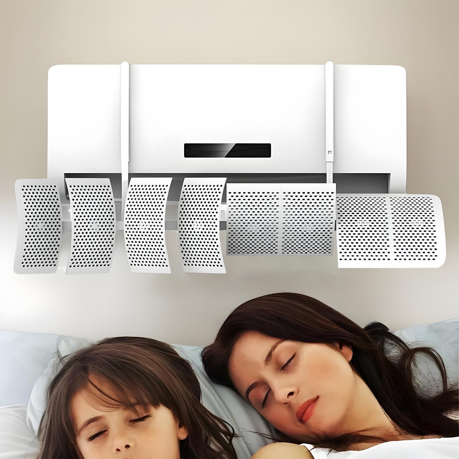 Deflettore del condizionatore d'aria, copertura del deviatore 'aria, 90 x 20 cm, accessorio per elettrodomestici, design regolabile, deviatore per ventilatore CA per camera da letto, soggiorno