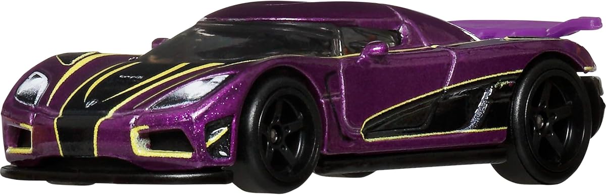 Hot Wheels Premium Car Culture Coche de juguete coleccionable, escala 1:64, Koenigsegg Agera R fundido a presión, vehículo de iconos atemporales con neumáticos Real Riders