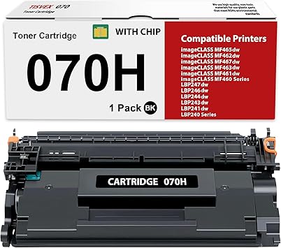 070H Toner Cartridge Compatible for Canon 070H 070 Toner Cartridge CRG070 CRG070H for imageCLASS MF465dw MF462dw LBP246dw LBP247dw Printer High Yield 9,500 Pages 1 Pack