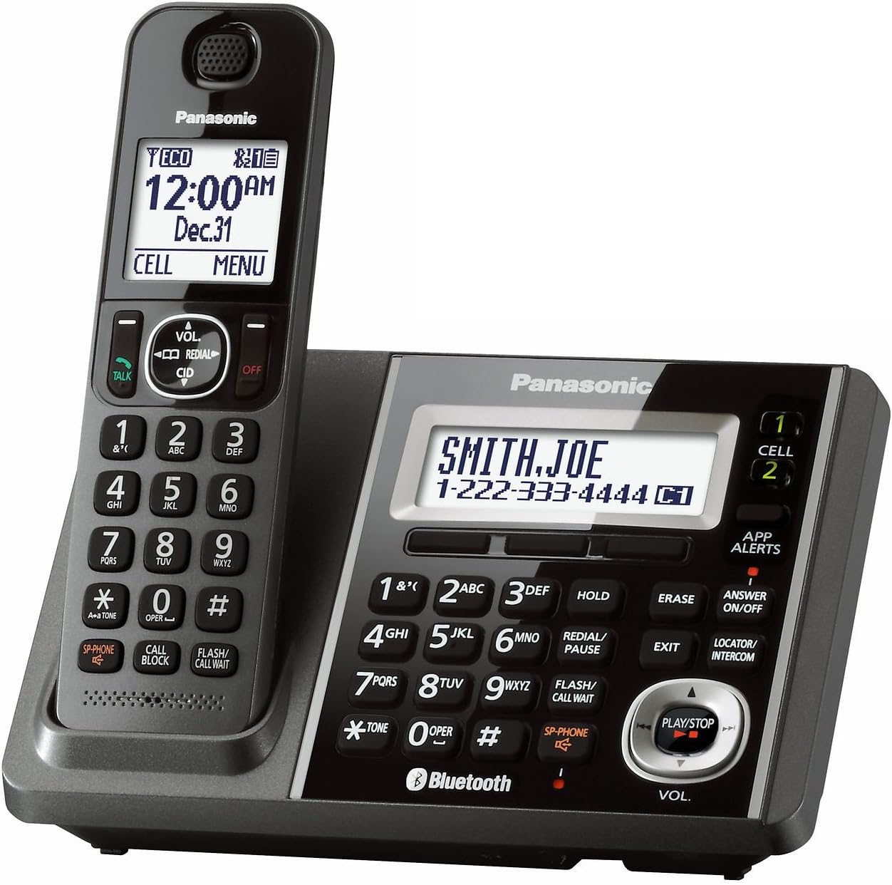 Panasonic kxtgf370 m DECT 6.0 1handset teléfono fijo (Refurbished