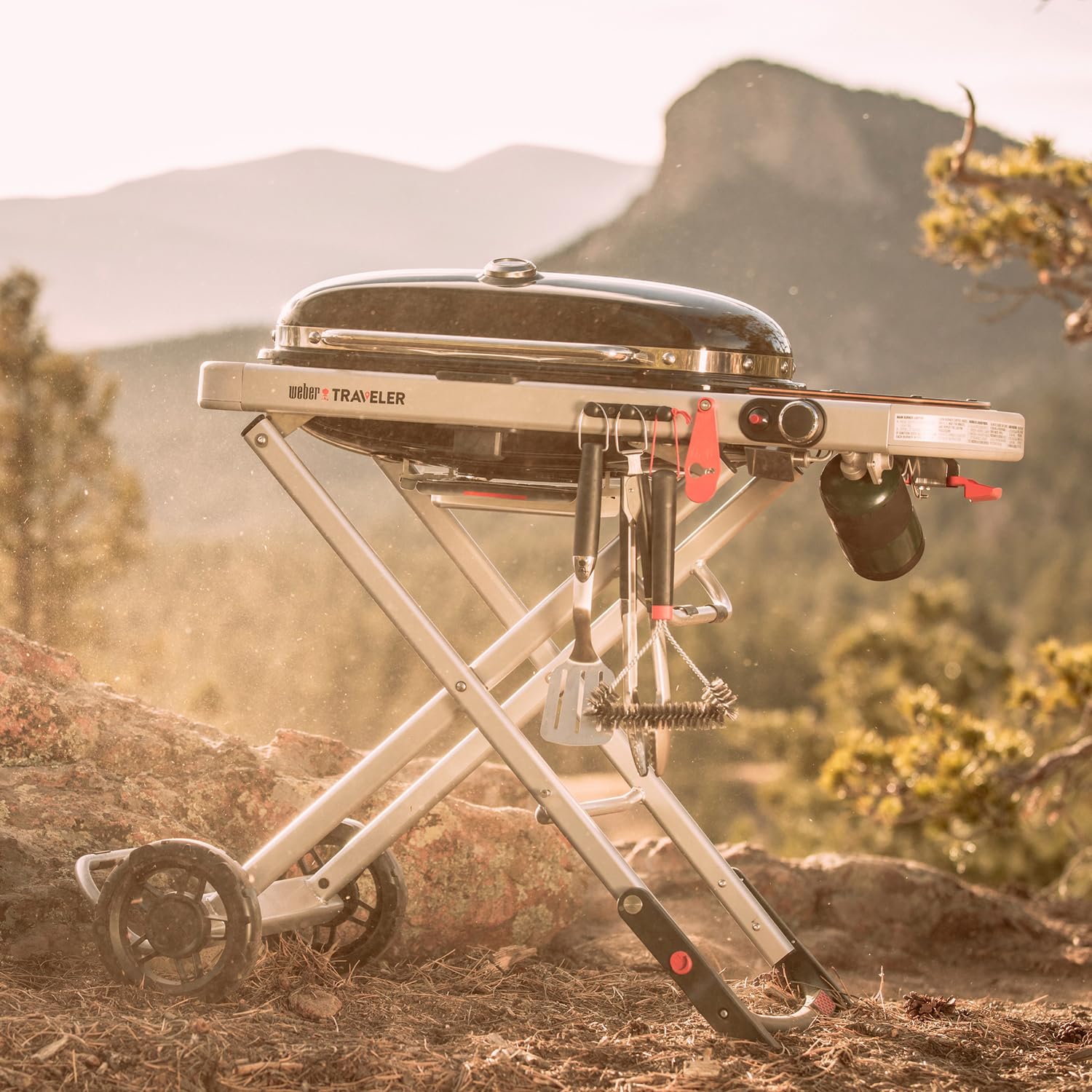 Weber Traveler Barbecue a Gas da Viaggio Nero