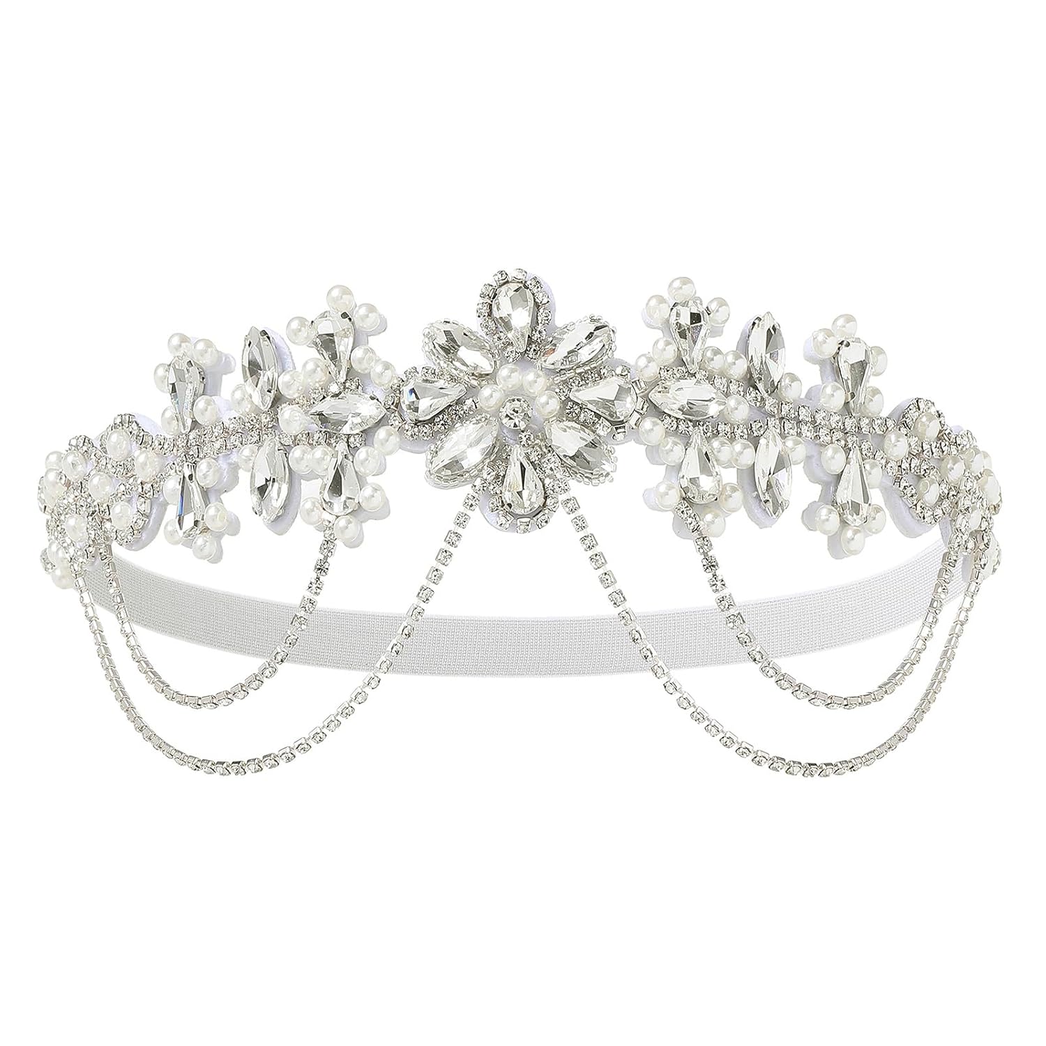 BABEYOND 1920s Flapper Headpiece Roaring 20s Headband Great Gatsby Headband Chain for Women Vintage Hair Accessory - Image 5