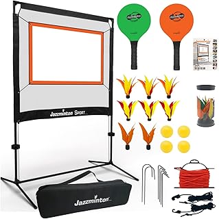 Sport - Indoor & Outdoor, No Boundaries - Similar to Pickleball, Badminton and Tennis with A Whole New Spin On It - Fun Games for Kids & Adults