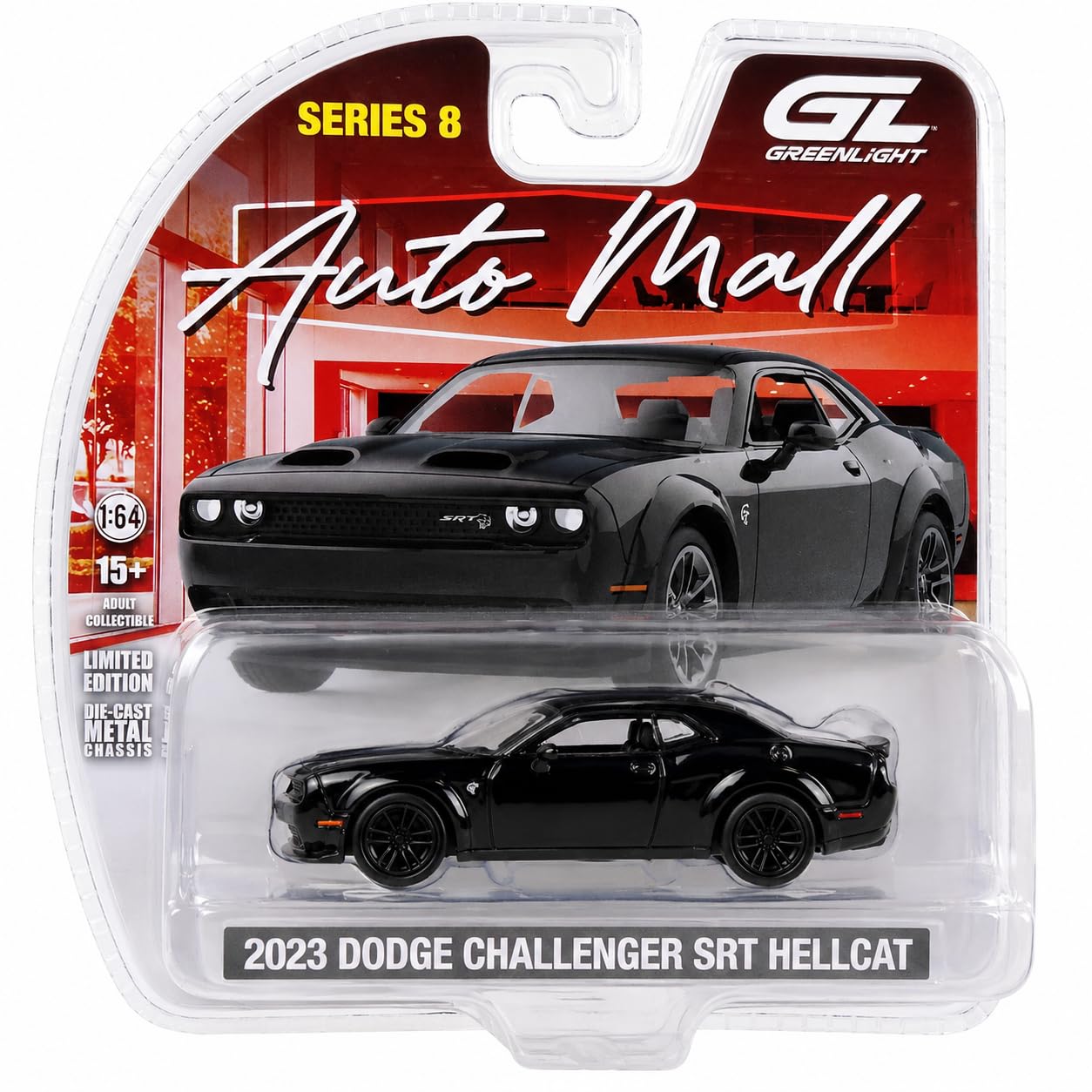 Collectibles 68080-B 2023 Challenger SRT Hellcat Black 1:64
