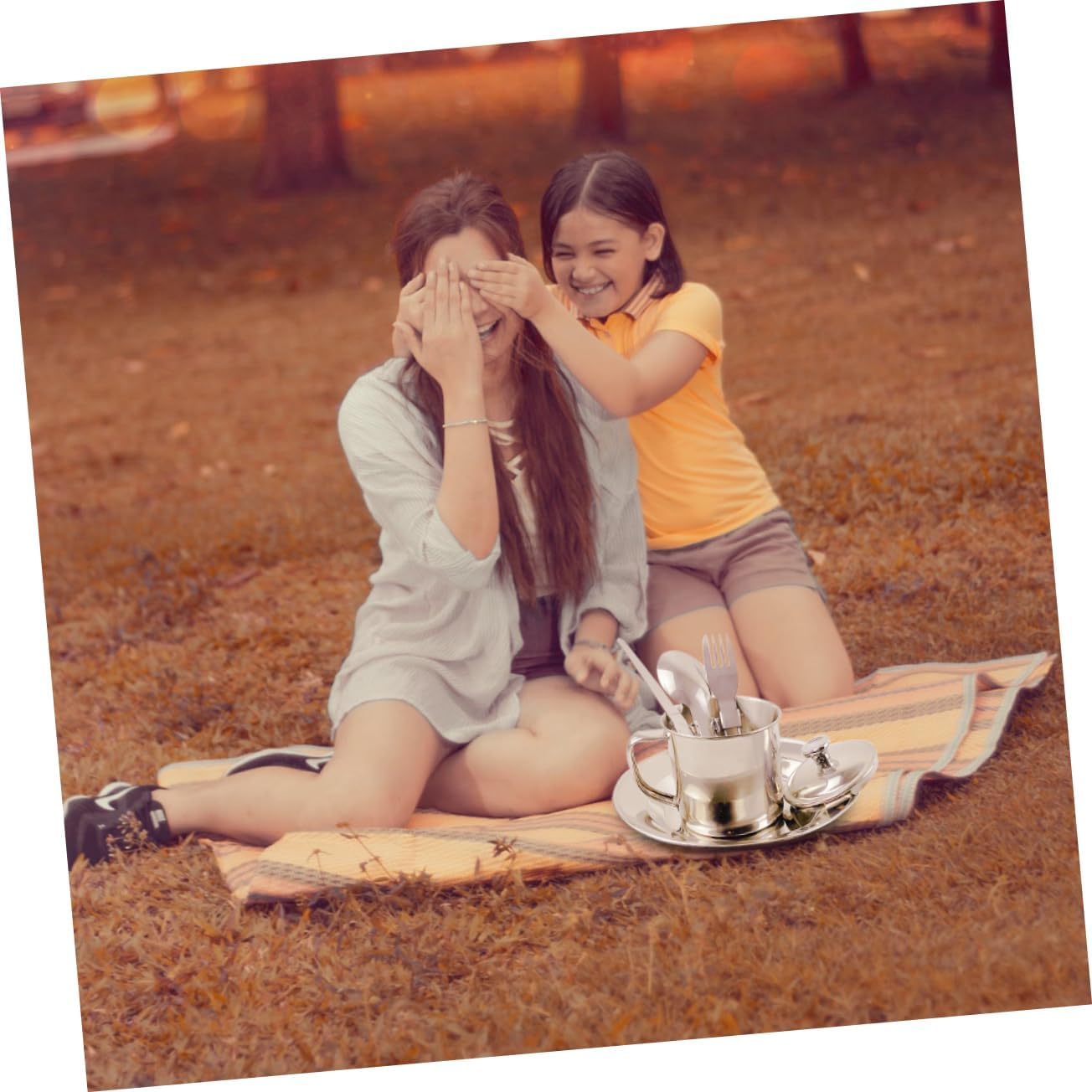 FOYTOKI 1 Set Camping Tableware Combination Cooking Equipment Camping Spoon Portable Tableware Camping Spork Outdoor Cooking Stove Utensil Silver Stainless Steel 5 71DkZ8l rmL. AC SL1304