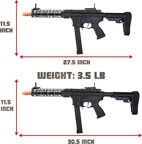 Miniatura 4 de EMERBU Pro-Grade Gel Splatter Ball Blaster ARP9 Plus Upgraded by EMERBU - Metal and Nylon Body - 11.1V High Power - Metal Gearset - High Speed Motor