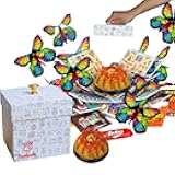 Birthday Explosion Box Gift with Flying Butterfly Surprise by Send A Cake, Vegan Carrot Bundt Cake & Candy - Birthday, Holiday, Special Occasion – Gift for Women, Men, Adults, Kids
