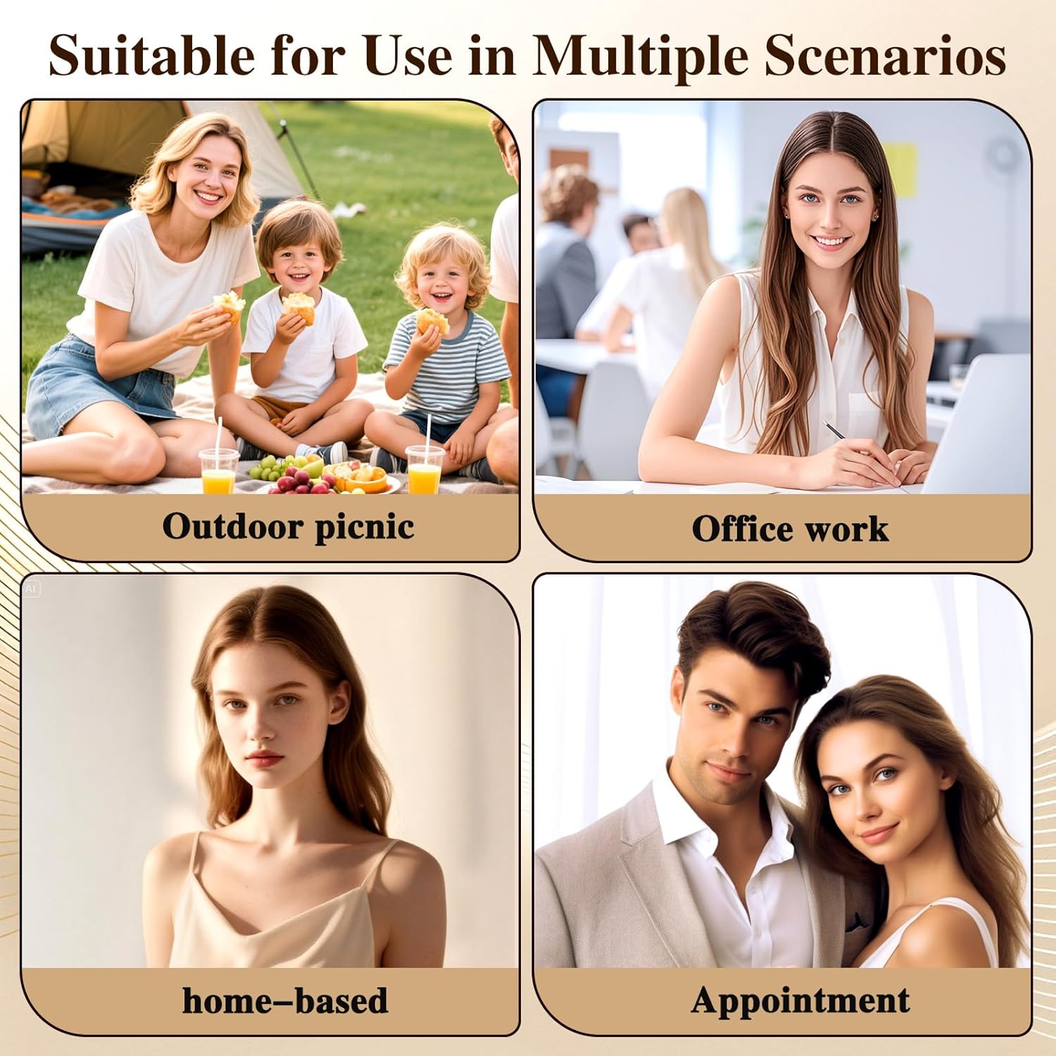 U Shape Fashion Tooth Hair Comb Headband, New Zig Zag Headbands for Women, High Cranium Head Band, Reversible Korean Headbands with Teeth, Gifts for Teen Girls(2PCS)(Amber+Black) - Image 6