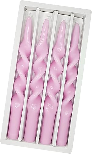 Miniatura 34 de Vela cónica en espiral torcida de 10 pulgadas, velas de colores sin perfume, velas altas sin humo para el hogar, vacaciones, boda, fiesta