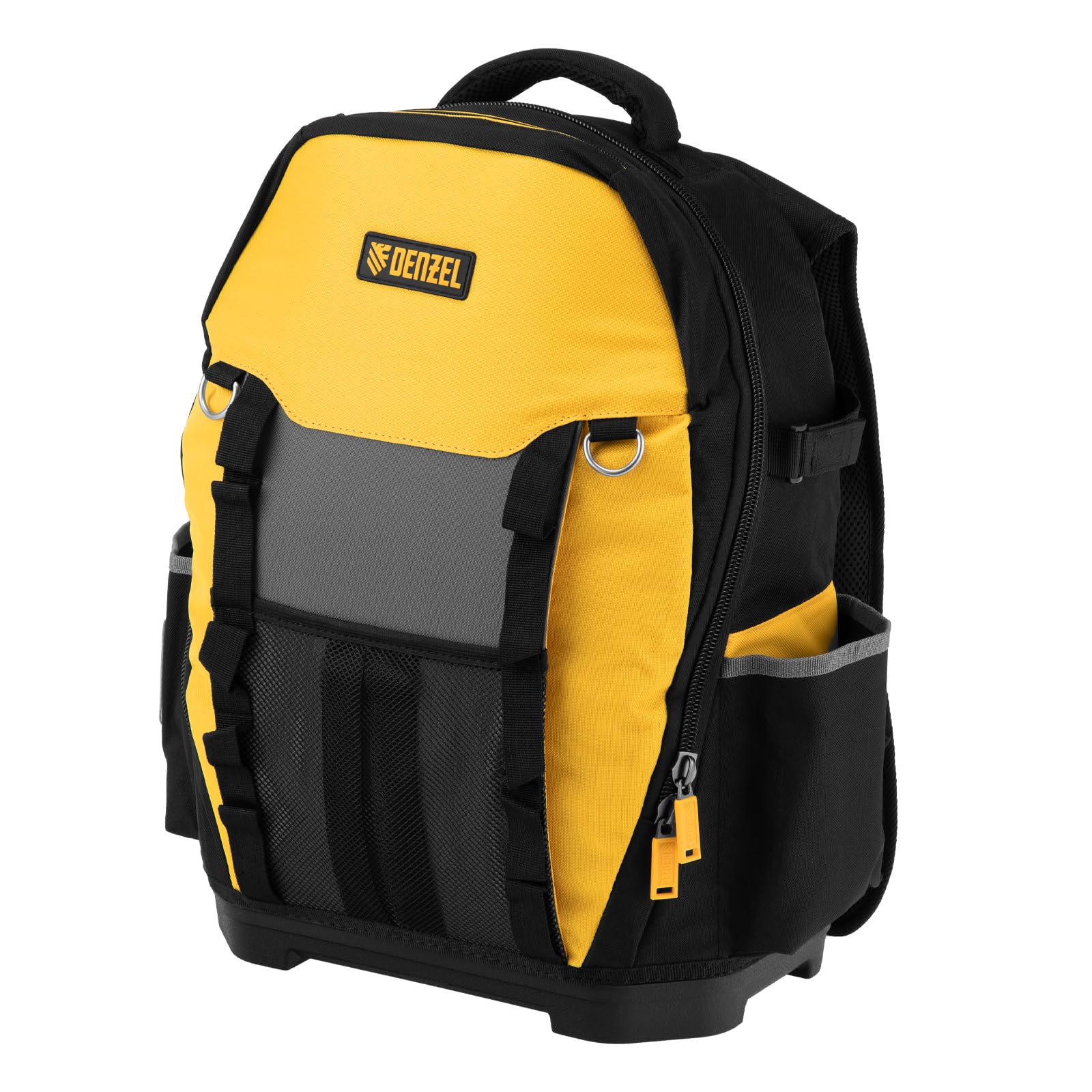 DENZEL Heavy Duty Tool Bag Backpack – 77 Pockets, Waterproof Base, Organizer Box Storage for Tools – Comfortable Straps, 35x15x50 cm – Ideal Tool Box for Electricians & Technicians