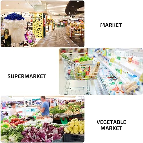 Miniatura 8 de Baluue 5 separadores de plástico Shlef, separadores de estantes transparentes de 9.8 pulgadas de largo con separador lateral en forma de L, tablilla