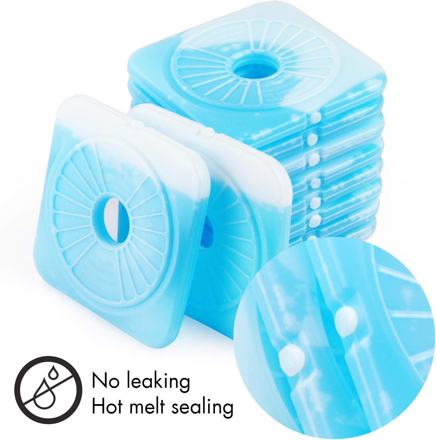 Ice Pack Reusable Ice Packs for Lunch Boxes-Cool Packs Keep Food Cool Cold,Ice boxes for lunch Boxes -Freezer Cold Packs,Set of 10- Ice Lunch Chillers make Fruit Fresh,Gel Cold Great Ice Pack for Cold