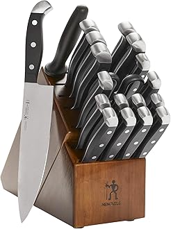 J.A. International Statement 20-pc Knife Block Set - Dark Brown