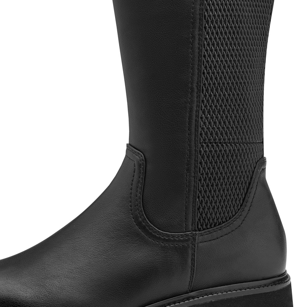 Jana bottes hautes femme sans talon hauteur genou plateformes largeur H large